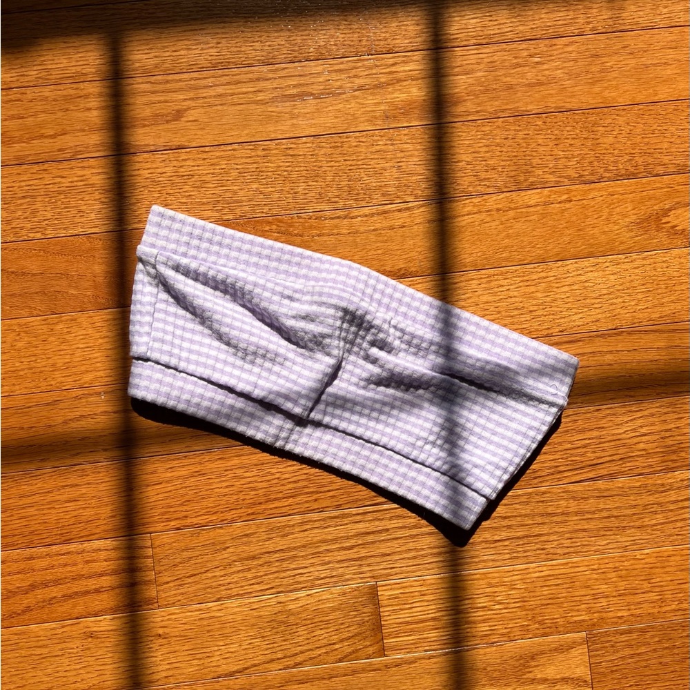 Purple gingham bandeau from urban